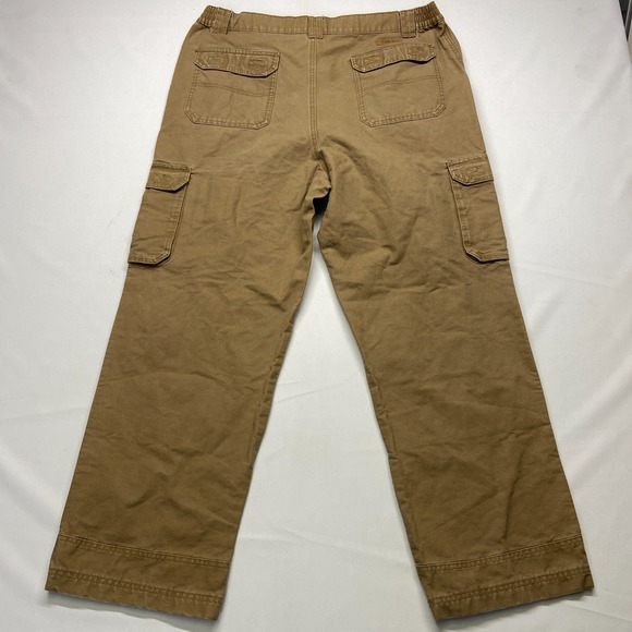 Cabela's Trail Hiker Cargo Pants Mens 38 X 30 Brown Pockets Straight Leg Zip Fly - Picture 11 of 16